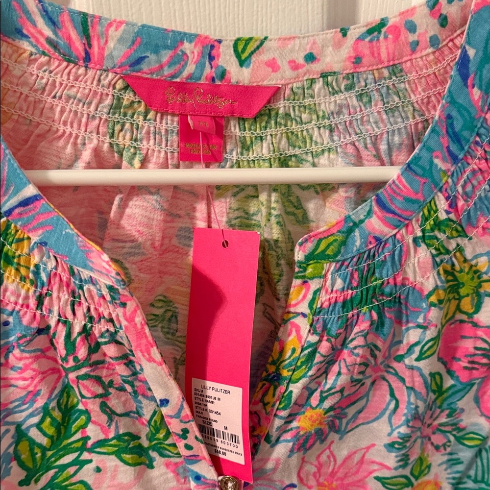 Lilly Pulitzer Vibrant Floral Sleeveless Top - Picture 2 of 4